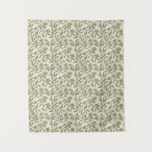 Tapiz Patrón de rama de olivo minimalista