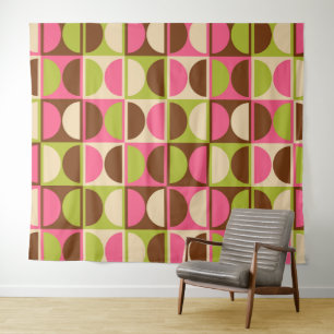 Tapiz Patrón de resumen geométrico moderno de mediados d