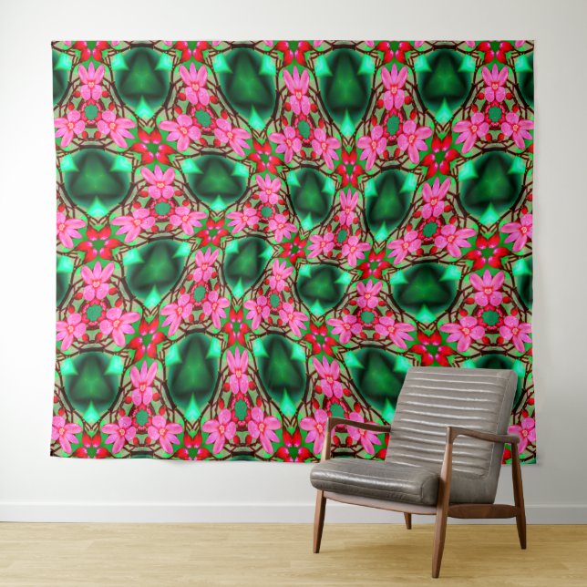 Tapiz Patrón de Rosa del desierto (In situ (horizontal))