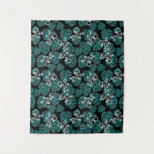 Tapiz Patrón de salamandra y hoja verde