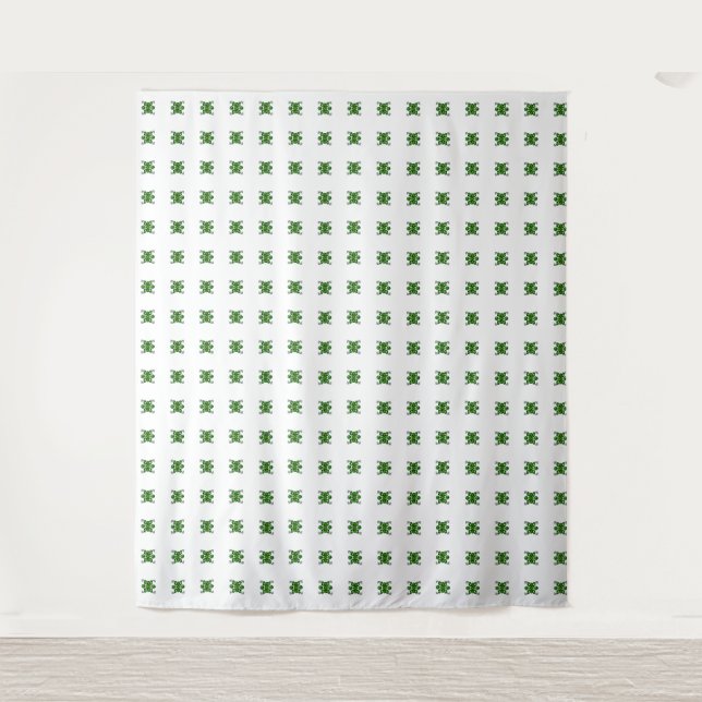 Tapiz Patrón de tortuga verde (Anverso)