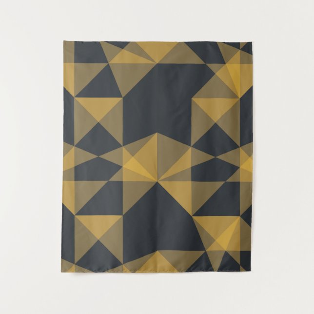 Tapiz Patrón de triángulo geométrico moderno, abstracto  (Anverso)