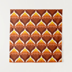 Tapiz patrón de victoria decorativo de formas orgánicas 