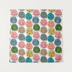 Tapiz Patrón de yoga   Patrón sin fisuras de yoga 9