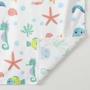 Tapiz Patrón del mundo marino