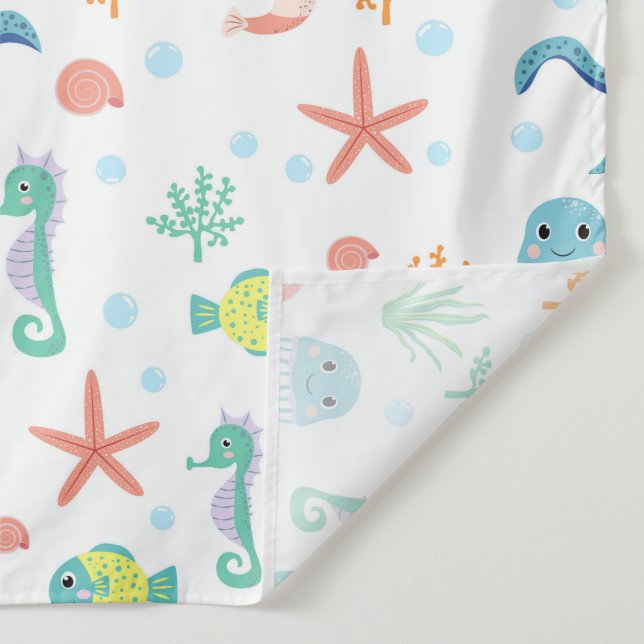 Tapiz Patrón del mundo marino (Detalle)