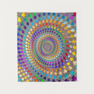 Tapiz Patrón espiral colorido