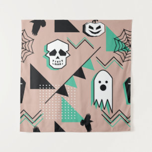 Tapiz Patrón fantasma,tema de halloween patrón sin fisur