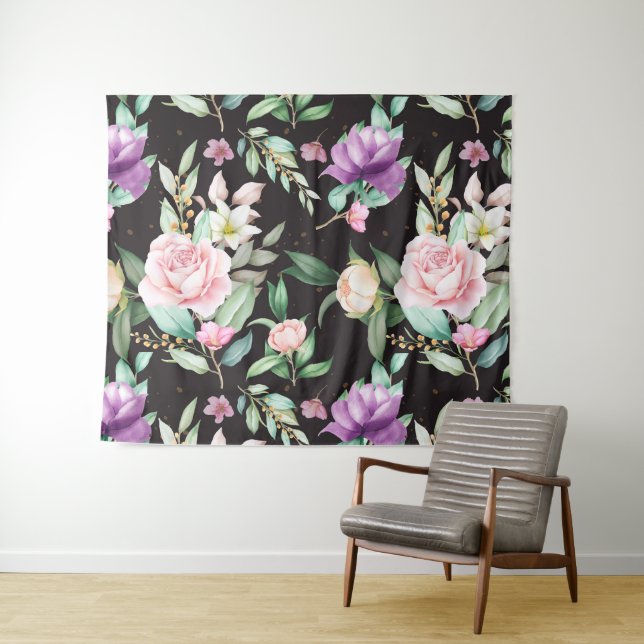 Tapiz Patrón floral (In situ (horizontal))