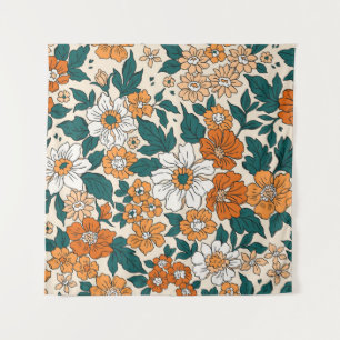 Tapiz Patrón floral inmaculado. Bac estilo libertinaje