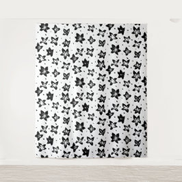 Tapiz Patrón floral reconstruido - Gótico acromático