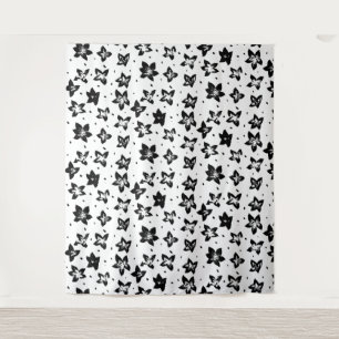 Tapiz Patrón floral reconstruido - Gótico acromático