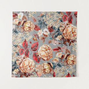 Tapiz Patrón floral sin soldadura, fondo En el art nouve