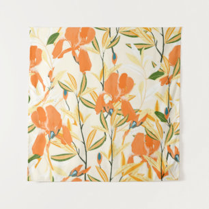 Tapiz Patrón floral vintage sin foco. Organización