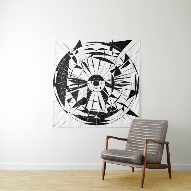 Tapiz Patrón geométrico de mandala (In situ)