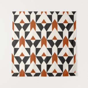 Tapiz Patrón geométrico de vintage sin soldadura con lín