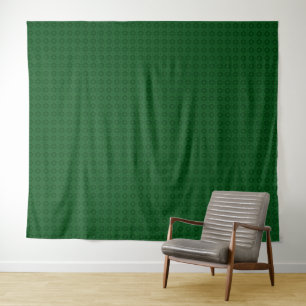 Tapiz Patrón geométrico elegante monocromo verde.