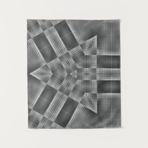Tapiz Patrón geométrico gris