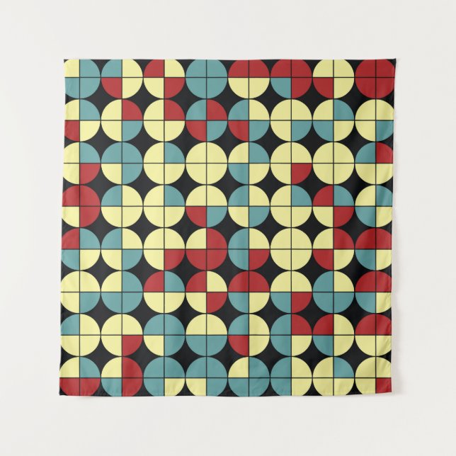 Tapiz Patrón geométrico sin fisuras, diseño moderno. (Anverso)