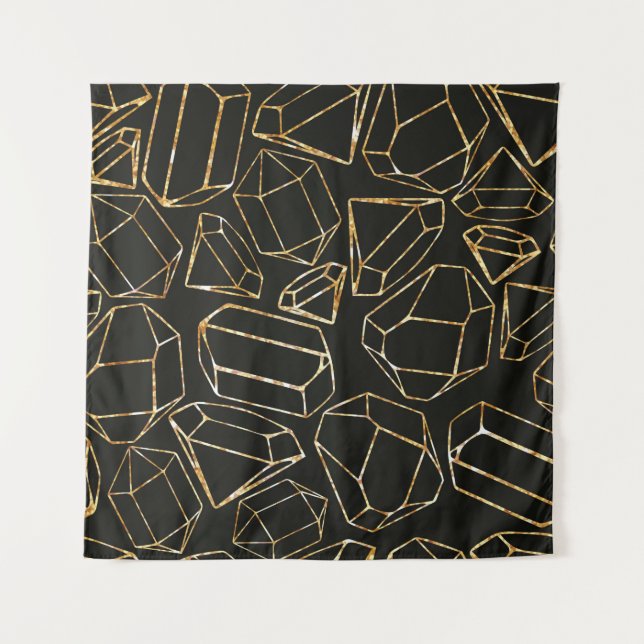 Tapiz Patrón geométrico sin foco en el estilo retro de l (Anverso)