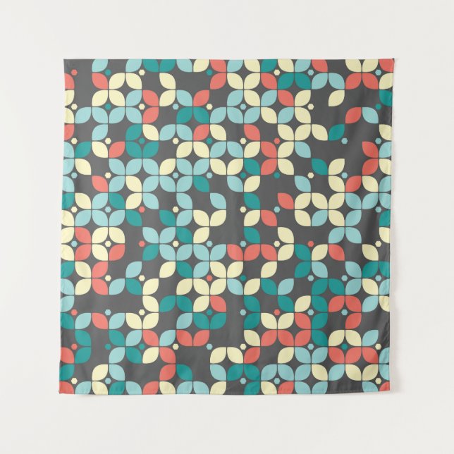 Tapiz Patrón geométrico sin soldadura, desi abstracto (Anverso)