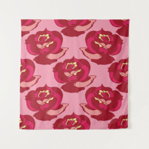 Tapiz Patrón incomparable rosas burdeos de oro bellezas 