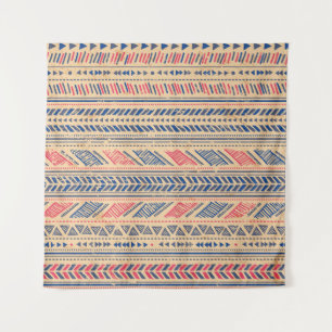 Tapiz Patrón ininterrumpido de cosechas tribales étnicas