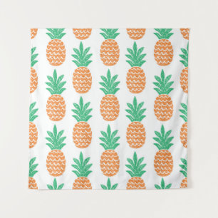 Tapiz patrón ininterrumpido de piña divertida