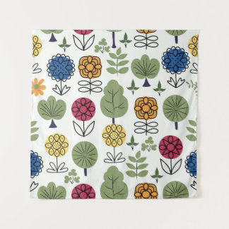 Tapiz Patrón lindo e inmaculado, naturaleza en verano, a