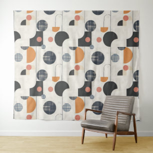 Tapiz Patrón moderno de medio siglo