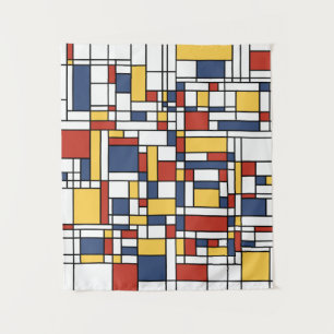 Tapiz Patrón Mondrian De Stijl