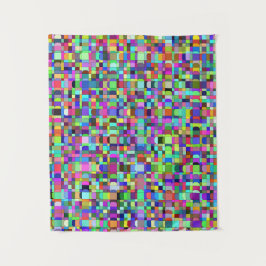 Tapiz Patrón multicolor de formas de cuadrados abstracto