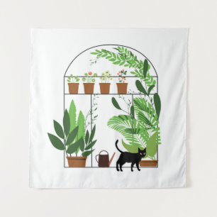 Tapiz Patrón natural, invernadero, jardinería. Alambre, 