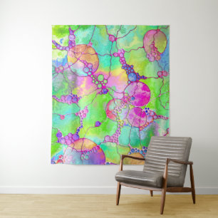 Tapiz Patrón Pintado A Mano Y Digitalmente Art. 41