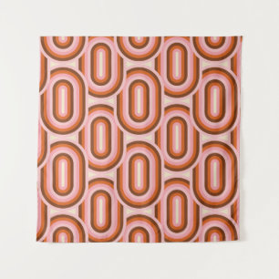 Tapiz Patrón retro sin soldadura de los años 70. Estétic