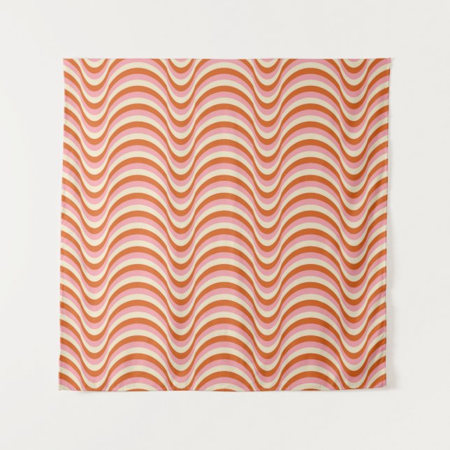 Tapiz Patrón retro sin soldadura de los años 70. Estétic (Anverso)