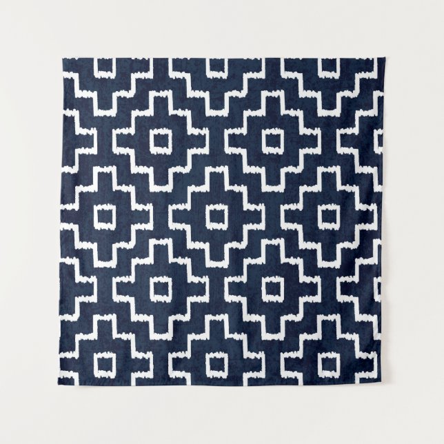 Tapiz Patrón Sashiko: bordado japonés tradicional (Anverso)