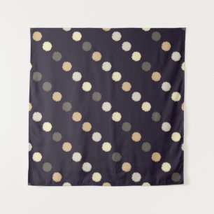 Tapiz Patrón sin costuras de puntos Polka. Textura de gr