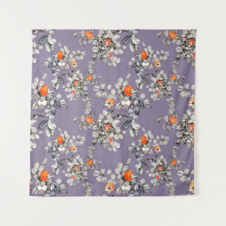 Tapiz Patrón sin fisuras dibujado a mano con ramas y fru