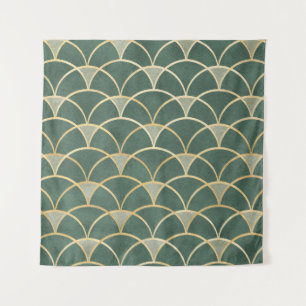 Tapiz Patrón sin foco acuarela ornamental oriental te