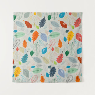 Tapiz Patrón sin foco - Ilustración de hojas de otoño vi