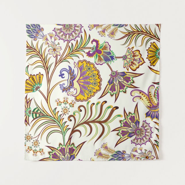 Tapiz Patrón sin inconvenientes con corpulencia paisley (Anverso)