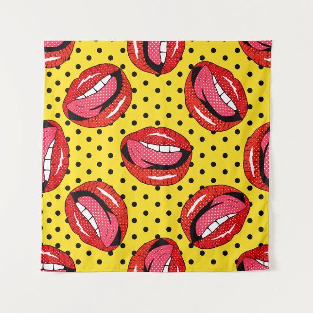 Tapiz Patrón sin inconvenientes con insignias de parche  (Anverso)