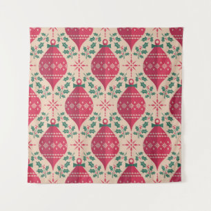 Tapiz Patrón sin inconvenientes de Navidades de estilo v