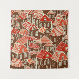 Tapiz Patrón sin problemas de los edificios de la ciudad