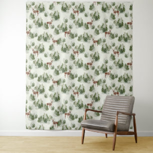 Tapiz Patrón sin problemas del bosque acuático