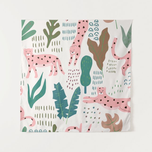 Tapiz Patrón sin soldadura de la jungla (Anverso)