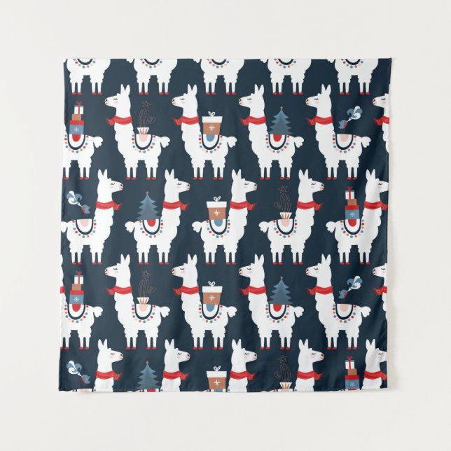 Tapiz Patrón sin soldadura de las llamas de los navidade (Anverso)