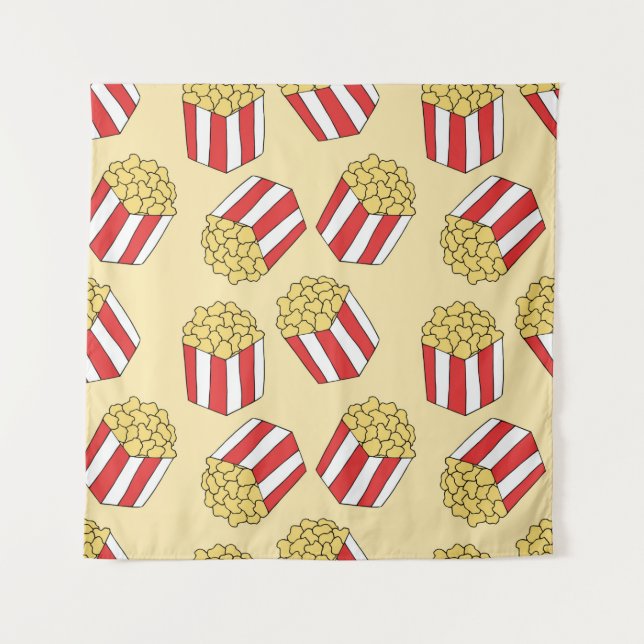 Tapiz Patrón sin soldadura de palomitas. Ilustraciones d (Anverso)