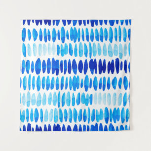 Tapiz Patrón transparente de acuarela con gotas de lluvi